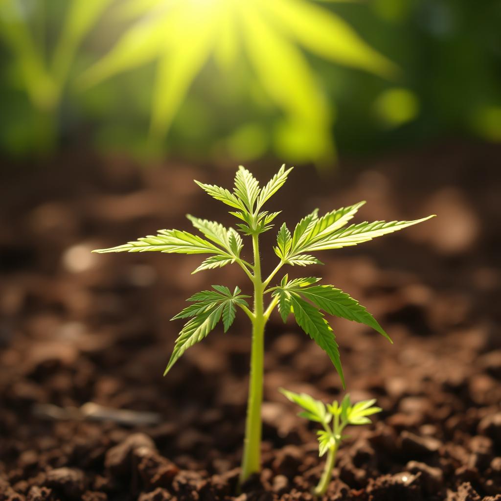 2 woche alt hanf keimling