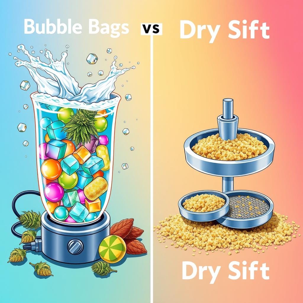 bubble bags vs dry sift
