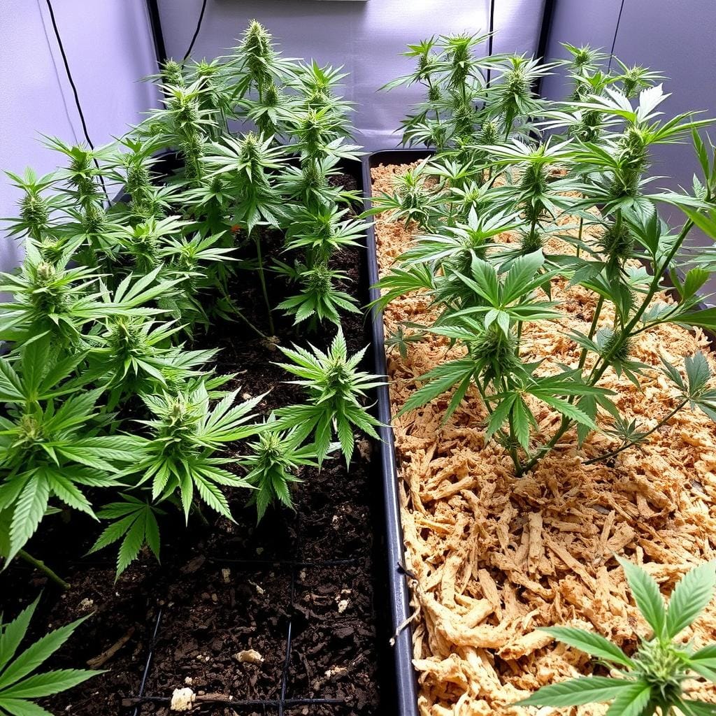 cannabis erde oder kokos