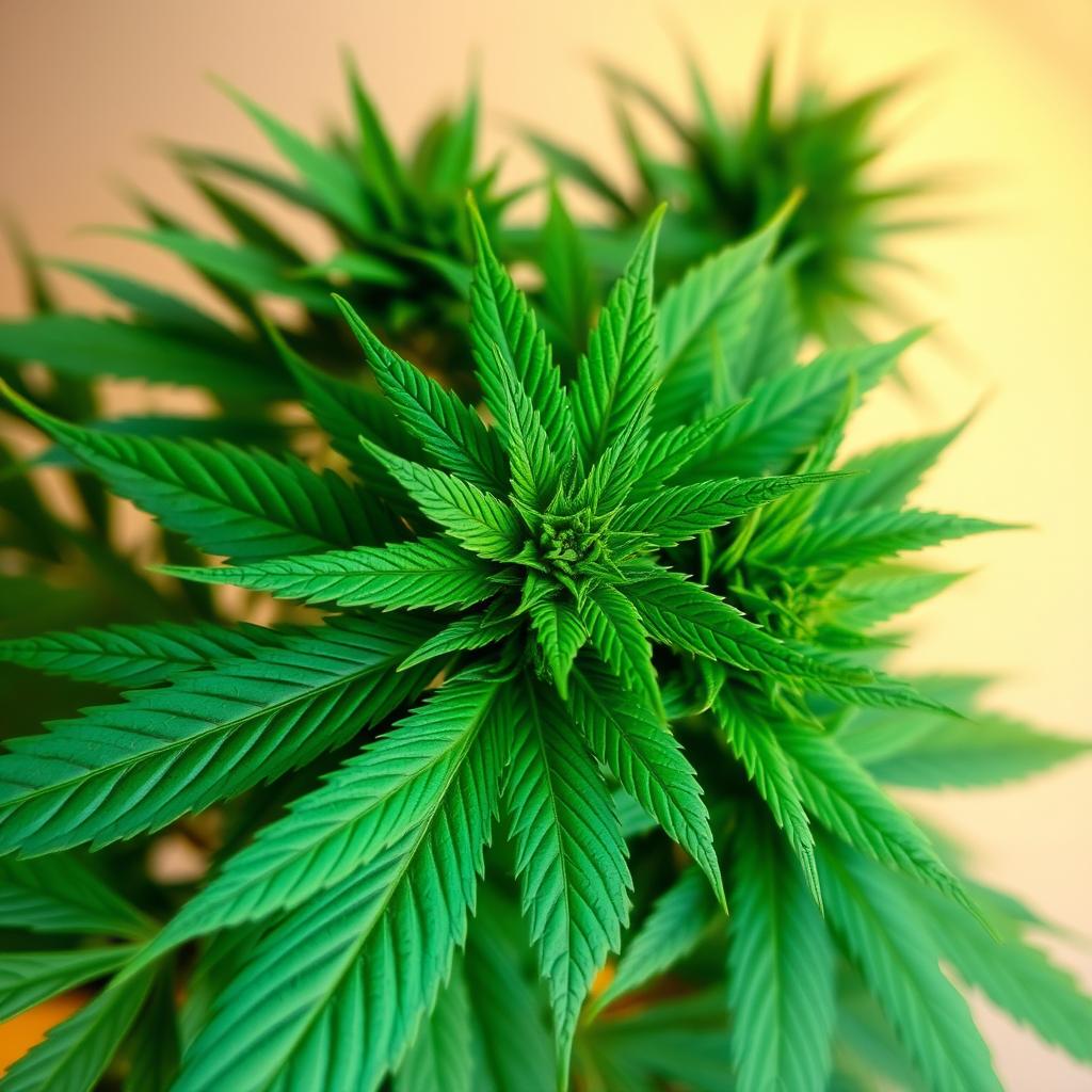 cannabis hellgrüne blätter