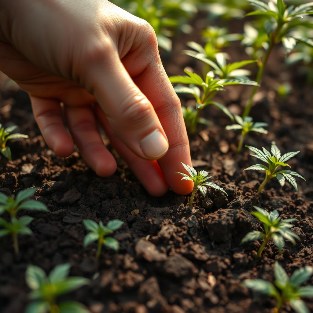 cannabissamen wie rum einpflanzen
