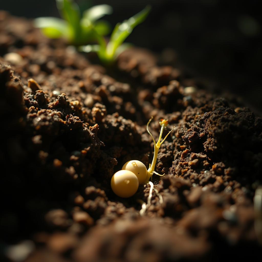 cannabissamen zu tief gepflanzt.