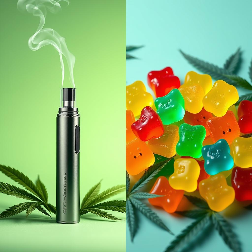 cbd vape vs gummies