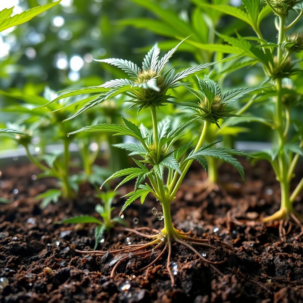 wie feucht cannabis erde