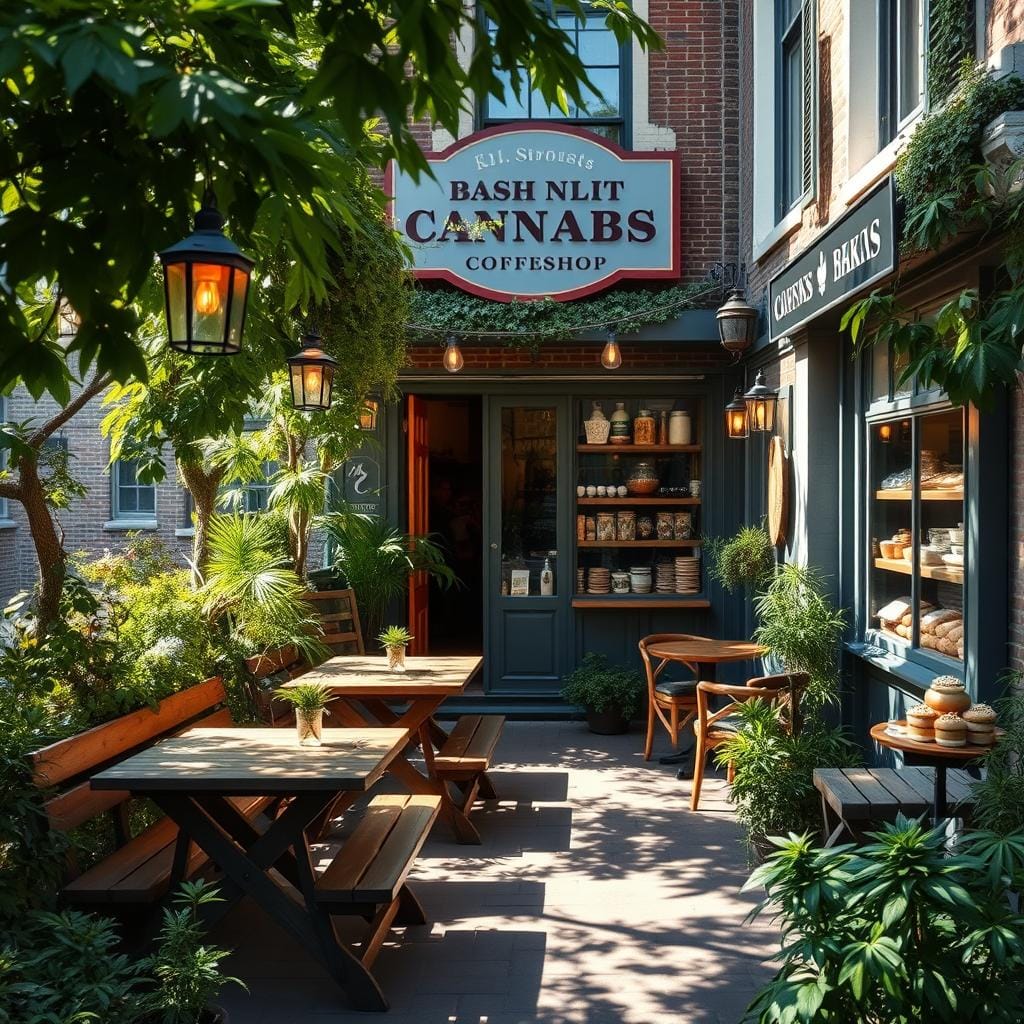 Cannabis coffeeshop amsterdam mit außenbereich