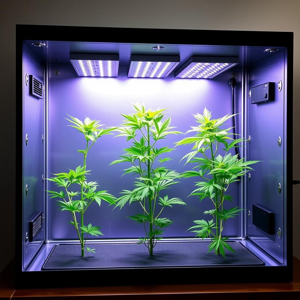 growbox komplettset led für 3 pflanzen