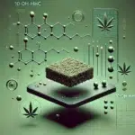 DALL·E-2024-12-08-13.11.34-A-minimalist-and-modern-artistic-depiction-of-10-OH-HHC-hash.-The-focus-is-on-a-small-textured-piece-of-hash-displayed-in-a-sleek-floating-arrangeme-150x150